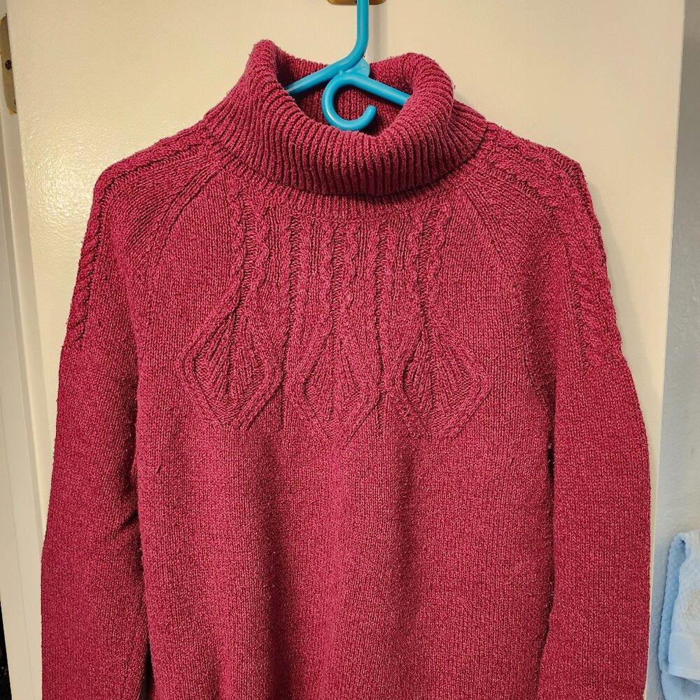 Sundance Rose Turtleneck Sweater - Large - GUC